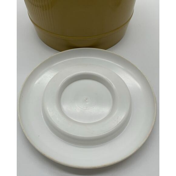 Vtg 4 Qt INSULATED Ice Bucket w/ Lid Bee Plastics Harvest Gold Cook Out Picnic - Picture 5 of 8